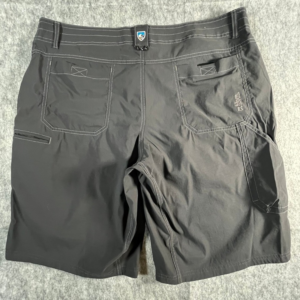 KUHL Mens 40 Shorts Cargo Gray Nylon 10" inseam - Picture 2 of 13